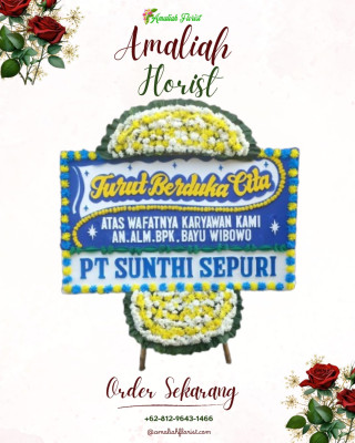 Papan Bunga Duka di Kadolo